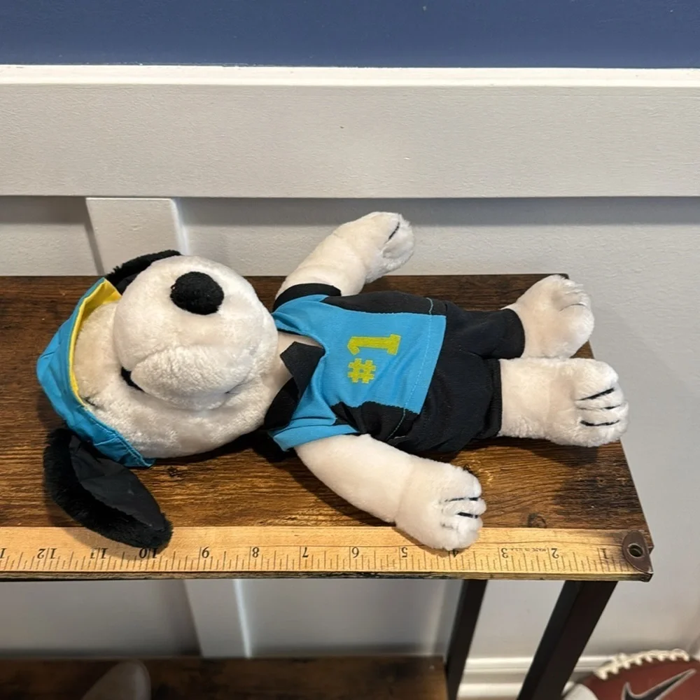 Snoopy Vintage Applause 1968 Bicycle Racing Plush Animal with tags